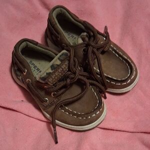 Sperry Top Sider Boat Shoes Baby Size 5.5M
